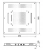 SB Square Regendouche inbouw 4-straals volledig RVS 1208955384