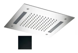 SB Facile Doccia a soffitto 30x30cm Nero opaco con illuminazione 1208955439