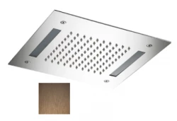 SB Easy Doccia a soffitto incasso 30x30cm in rame PVD con illuminazione 1208955441.