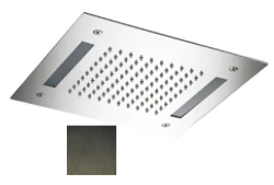 SB Easy Doccia a Pioggia Incasso 30x30cm PVD Gun Metal con illuminazione 1208955443