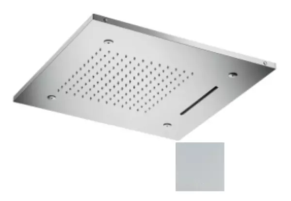 SB Cromoterapia Doccia a soffitto incasso con 3 tipi di getto 50x50 cm Bianco opaco 1208955446