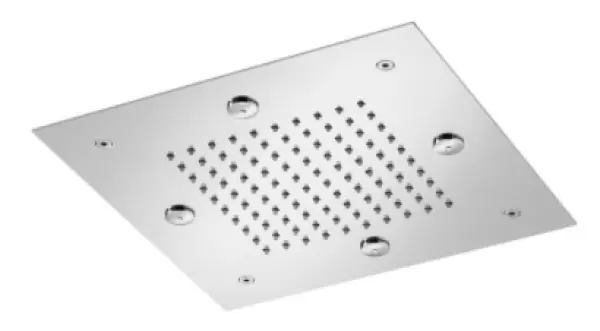 SB Mist Tentazione Doccia a soffitto incasso quadrata 2 getti 30x30 cm interamente in acciaio inossidabile 1208955716