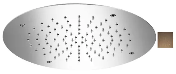 Doccia a pioggia a soffitto SB Round Temptation, 50 cm di incasso, in rame PVD 1208955808.