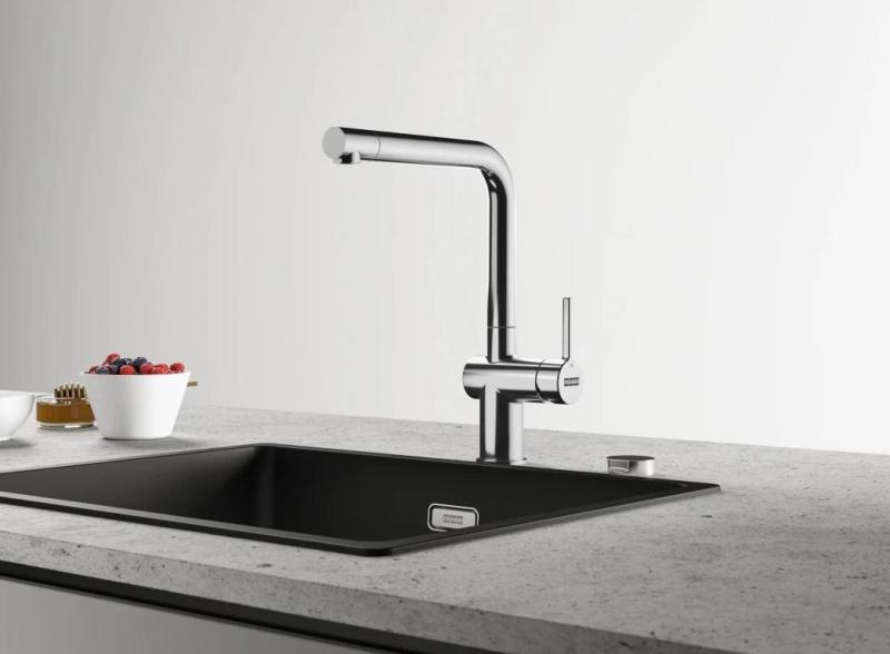 Franke Active L Rubinetto da cucina cromato con bocca girevole 115.0653.298