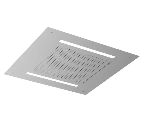 SB Square 316 Doccia a soffitto incassata Velvet Temptation con cromoterapia a LED e cascata bianco opaco 1208956743