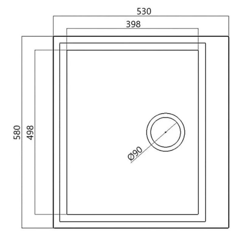 Lavello da incasso nero 58x53cm con piletta nera e foro per rubinetto 1208956761.