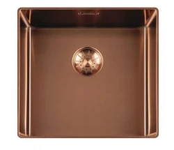 Lorreine 40SL1016-COPPER Slim Lavello con montaggio a filo 40x40cm  in Rame spazzolato