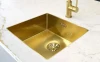 Lorreine 50SL1016-GOLD Slim spoelbak 50x40cm vlakinbouw Goud