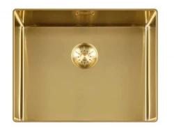 Lorreine 50SL1016-GOLD Lavello Slim con montaggio a filo 50x40cm Oro