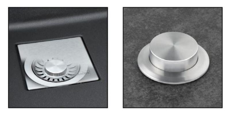 Franke Kubus KNG 110.52 Lavello nero opaco 52x42 con tappo di scarico nero sottopiano 125.0685.161