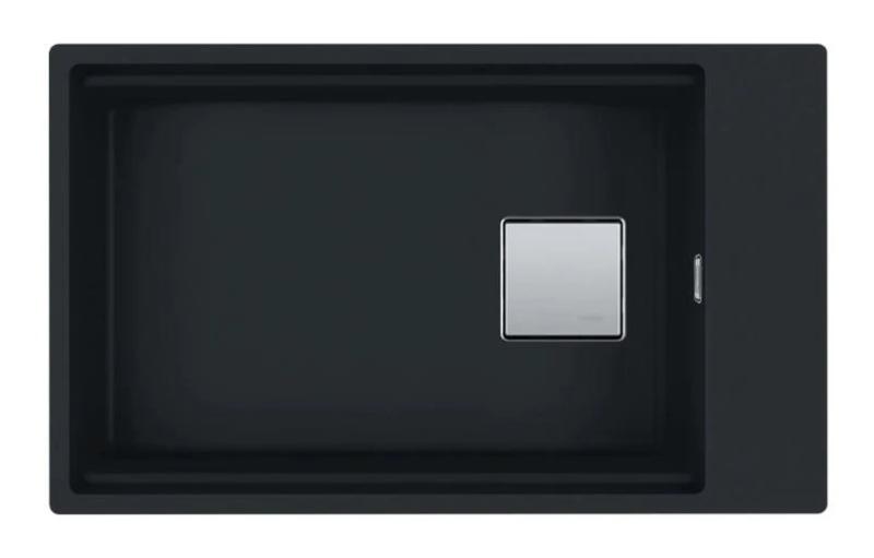 Franke Kubus KNG 110.62 Lavello nero opaco 72x42 in granito montaggio sottopiano con foro per rubinetto 125.0627.321