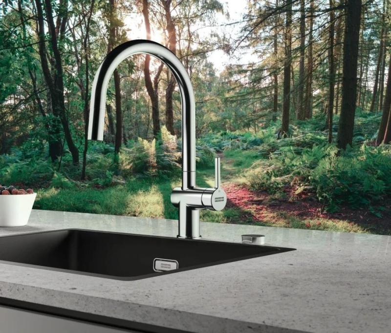 Franke Active J Rubinetto da cucina cromato con doccetta estraibile 115.0653.401