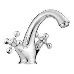 AquaTrimo Vivaldi Miscelatore classico cromato per lavabo incluso tappo per lavabo 43VV7065CM