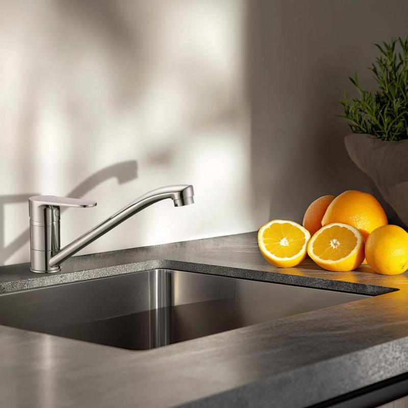 AquaTrimo Schubert Miscelatore monocomando per cucina cromo 21ST7072CM