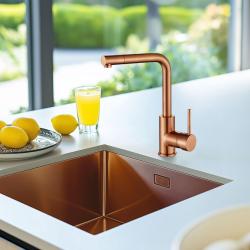Ausmann Lavea Rubinetto da cucina Rame PVD con beccuccio girevole 1208957132