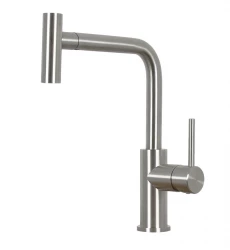 Caressi Basic Line Miscelatore monocomando in acciaio inox con beccuccio estraibile CA122I U ECO 1208957247