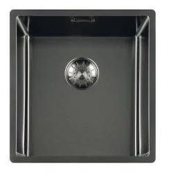 Lorreine Royal Lavello gun metal 34x40 cm 34SP-GunMetal montaggio a filo sopra e sotto il piano 1208957306