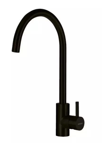 Lorreine Pro Round rubinetto da cucina nero opaco con beccuccio rotondo e girevole 1208957315