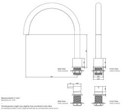 Waterevolution Flow Miscelatore da cucina a 2 fori cromo T151U