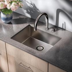 Waterevolution Flow miscelatore da cucina a 2 fori  Gun Metal PVD T151GME
