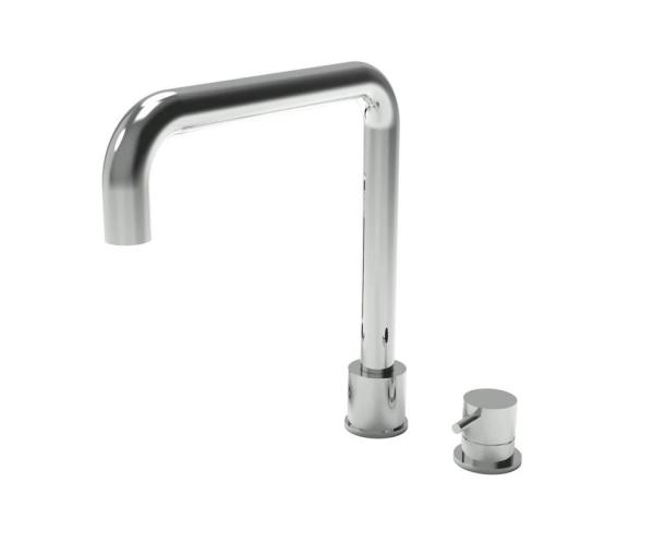 Waterevolution Flow miscelatore da cucina a 2 fori  acciaio inossidabile T151HIE