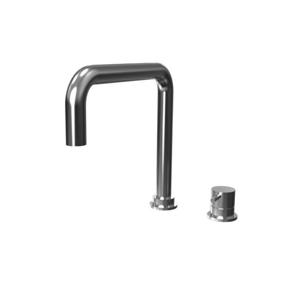 Waterevolution Flow miscelatore da cucina a 2 fori gun metal PVD T151HGME