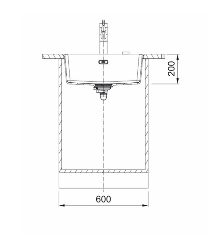 Franke Maris MRG 110-52 Fragranite edizione nera opaca lavello sottotop