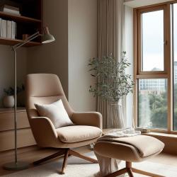 Decor Artemia lampada da terra grigia con braccio metallico lungo diametro 16,5 cm 2300