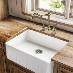 AquaTrimo Windsorubinetto a 2 fori per cucina classica a ponte nostalgico con beccuccio angolare bronzo 21WS7653BN