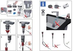 Franke Set raccordo di scarico per lavelli con piletta integrata (turbo) con svuotamento automatico e pulsante in acciaio inossidabile 1208957709