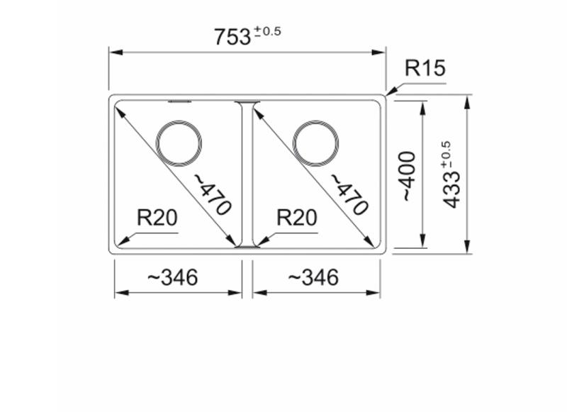 Franke Maris MRG 220-35-35 Fragranite Polar bianco doppio lavello da incasso piatto