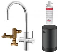 Franke Maris water hub, caldaia da 4L 3-in-1 con rubinetto elettronico per acqua bollente in acciaio inox con miscelatore waterhub 1208957943