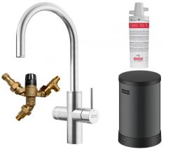 Franke Maris water hub caldaia 4L 3-1 con rubinetto elettronico per acqua bollente Touch in acciaio inox con bypass waterhub 1208957944