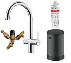 Franke Maris water hub 4L caldaia 3-1 con rubinetto elettronico acqua bollente Touch cromato con bypass waterhub 1208957947