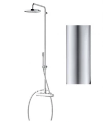 Waterevolution Flow combinazione doccia con soffione a pioggia in acciaio inox T141IE