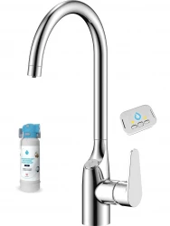 Aquadesign Filter Rubinetto da cucina cromato con connessione per acqua filtrata a 3 vie 1208958194