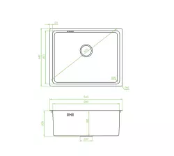 AquaDesign R25 Lavello in acciaio montaggio a filo sopra e sotto piano colore acciaio inossidabile 50x40cm 1208958208