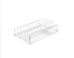 EPKA Dish cromo/bianco scolapiatti acciaio 38x10x25cm 1208958240