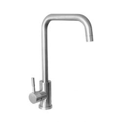 Ausmann Inox Square Rubinetto da cucina con beccuccio girevole completamente in acciaio inossidabile 1208958309