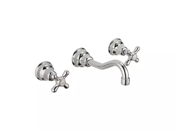 Huber Croisette Miscelatore per lavabo a 3 fori Cromato CS00351021