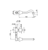 Huber Croisette 3-gats Wastafelmengkraan Chroom CS00351021