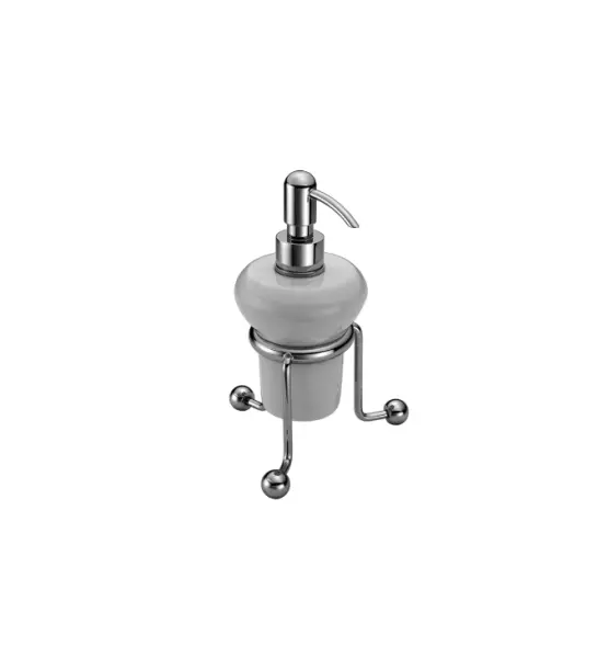 Huber Croisette Classic dispenser di sapone in acciaio inossidabile e ceramica RVS-Keramiek 4030.01H.AC