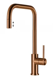 Lorreine Royal Spey Copper PVD rubinetto da cucina in acciaio inossidabile rame con beccuccio estraibile SPEY-COPPER