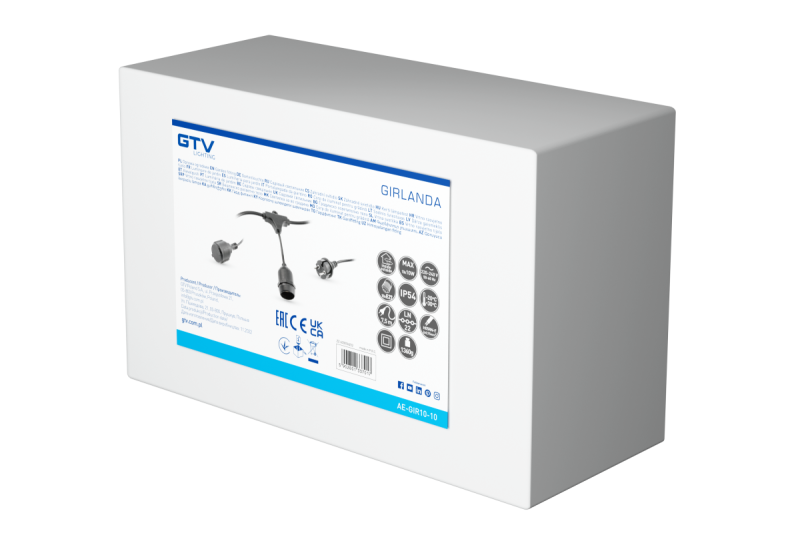 Decor Ghirlanda da giardino 10m AC220-240V 50-60Hz 10xE27 2x0 75mm 1208958646