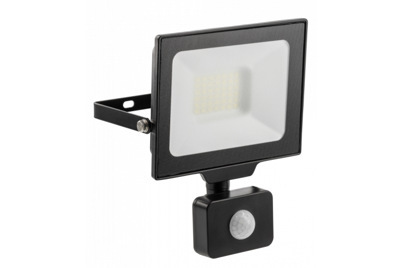 Faretto a LED G-TECH con sensore di movimento, 30W, 3000lm, AC220-240V, 50/60 Hz, PF>0,9, RA>80, IP65, 120°, 4000K, nero 1208959176
