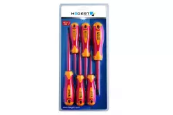 Hoegert Set di 6 cacciaviti isolati in acciaio S2 da 1000 V. 1208960043