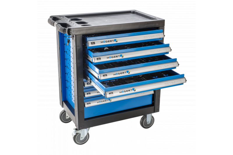 Hoegert Cassettiera da lavoro con 7 cassetti 1208962007