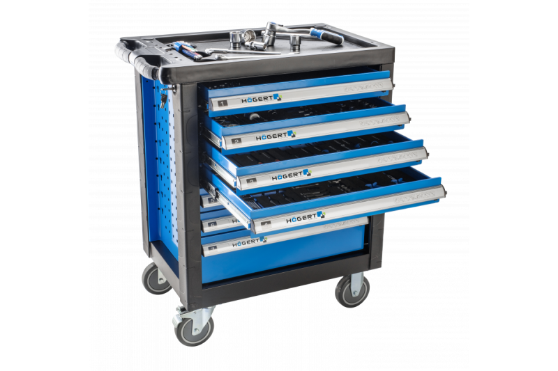 Hoegert Cassettiera da lavoro con 7 cassetti 1208962007