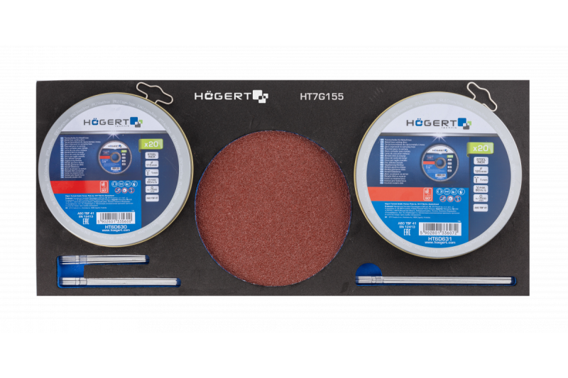 Hoegert Cassettiera porta attrezzi a 7 cassetti con una porta laterale con accessori 544 pezzi. 1208962010