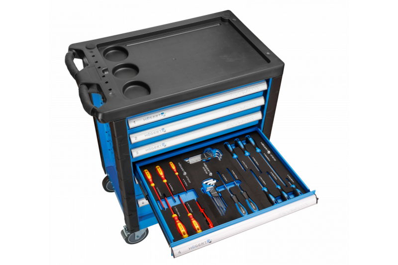 Hoegert Armadio degli attrezzi 171 pezzi 1208962011